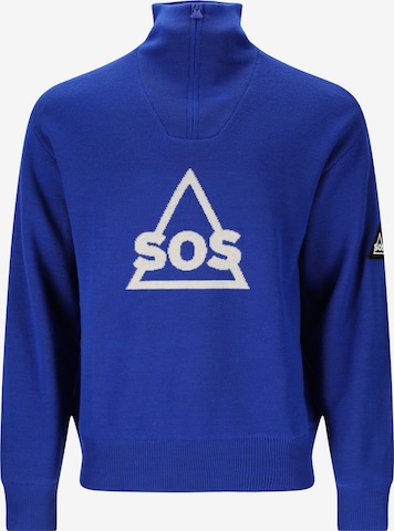 SOS Pullover 'Tignes' in Blau: Vorderseite