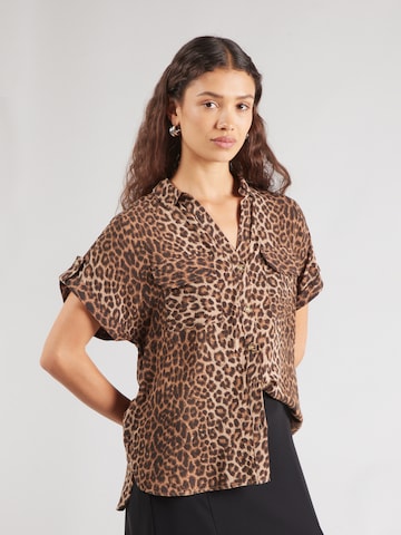 Chemisier 'VMBUMPY' VERO MODA en marron : devant