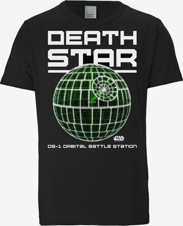 LOGOSHIRT Shirt 'Star Wars - Death Star' in Gemengde kleuren: voorkant