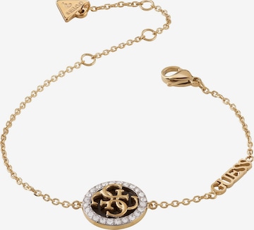 GUESS Bracelet 'Life In 4G' in Gold: front