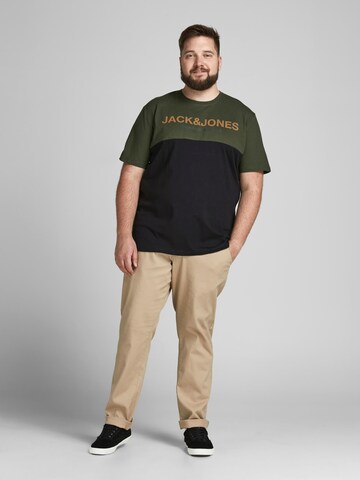 Jack & Jones Plus T-Shirt 'Urban' in Grün