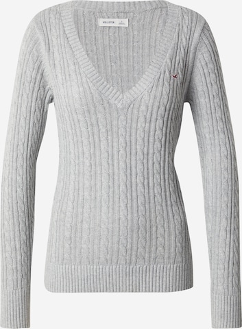 HOLLISTER - Pullover em cinzento: frente