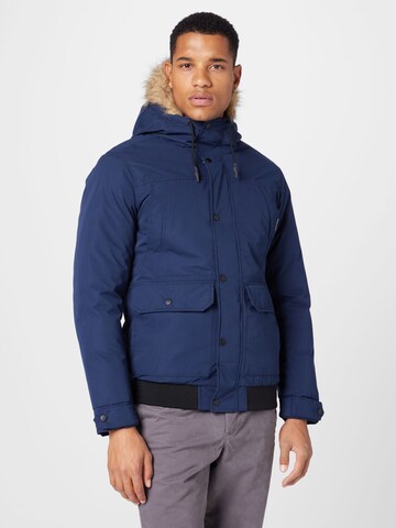 JACK & JONES Winterjas 'Winner' in Blauw: voorkant