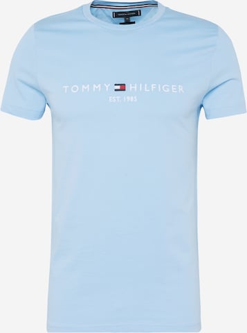 TOMMY HILFIGER - Ajuste regular Camiseta en azul: frente