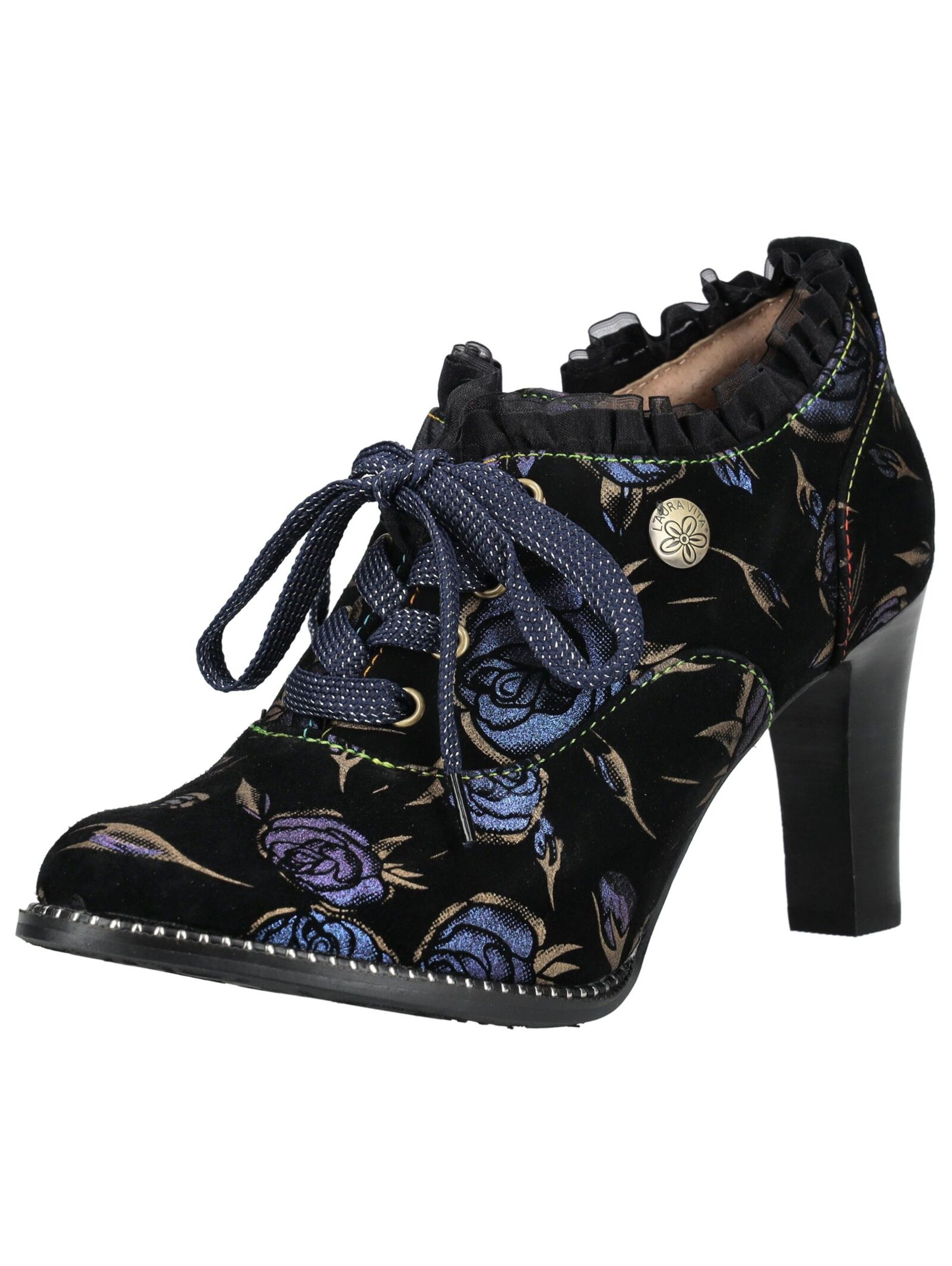 Bottines à lacets Laura Vita en bleu : devant