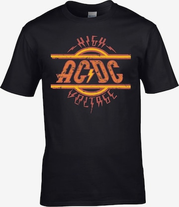 T-Shirt 'AC/DC High Voltage mens Black t-shirt' AC/DC en noir : devant