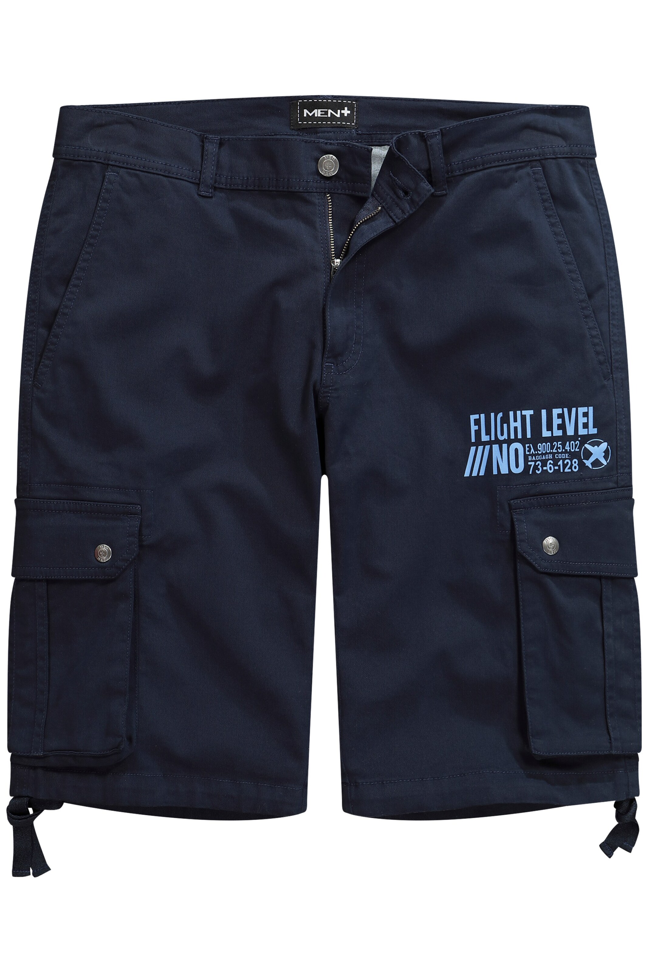 Men Plus Regular Cargo trousers in Blue: front