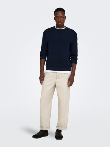 Only & Sons Pullover 'ONSRon' i blå