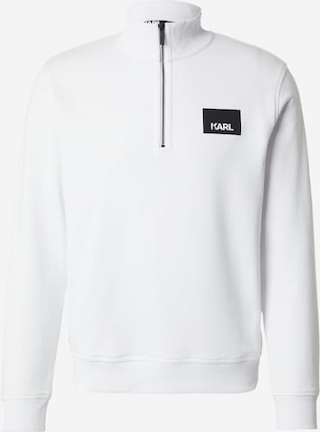 balta Karl Lagerfeld Megztinis be užsegimo: priekis