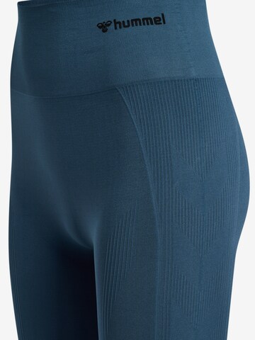 Hummel Skinny Sporthose 'Tif' in Blau