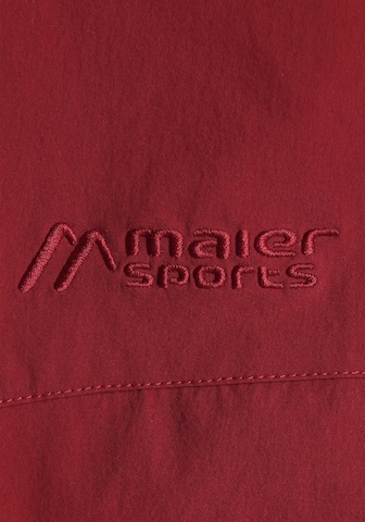 Maier Sports Regular Workout Pants in Red