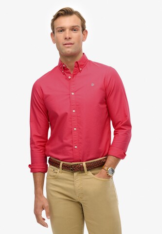 Superdry Slim Fit Hemd in Pink: Vorderseite