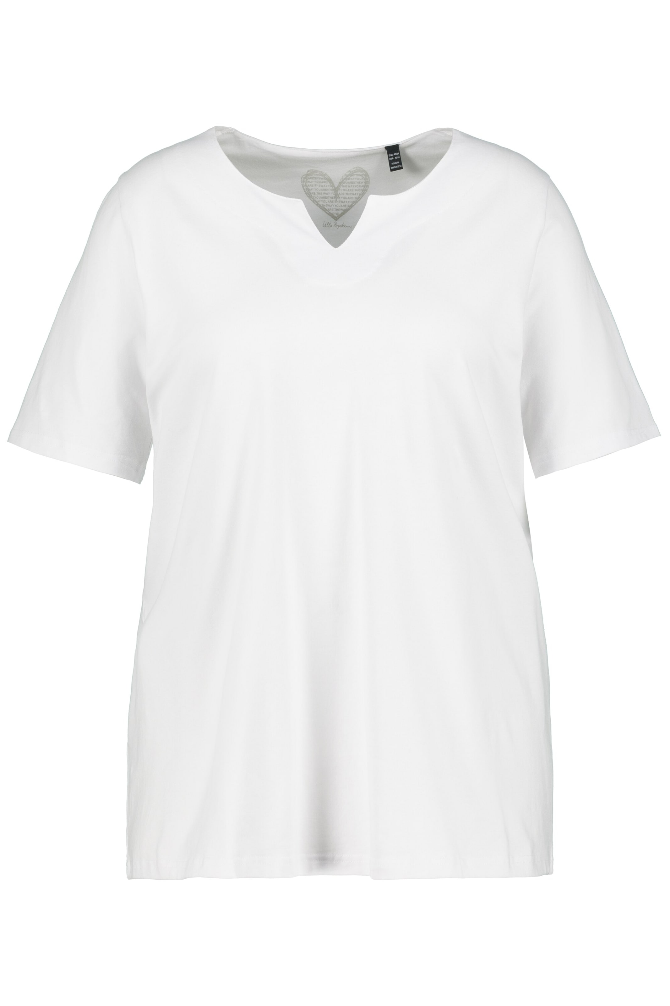 Ulla Popken Shirt in Wit: voorkant