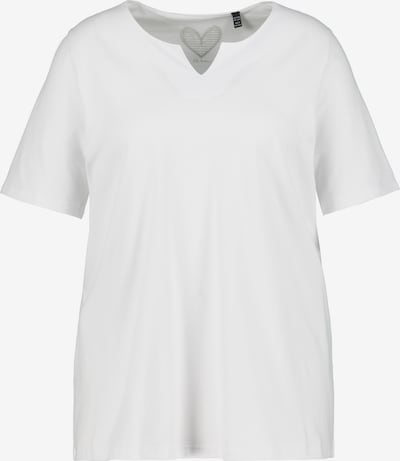 Ulla Popken T-shirt en blanc, Vue avec produit