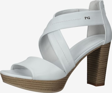 Nero Giardini Strap Sandals in White: front
