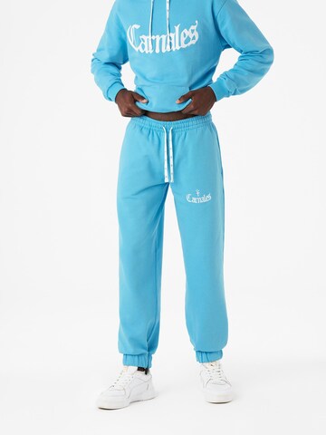 Carnales - Loosefit Pantalón 'Pantalón de chándal con logo bordado' en azul: frente