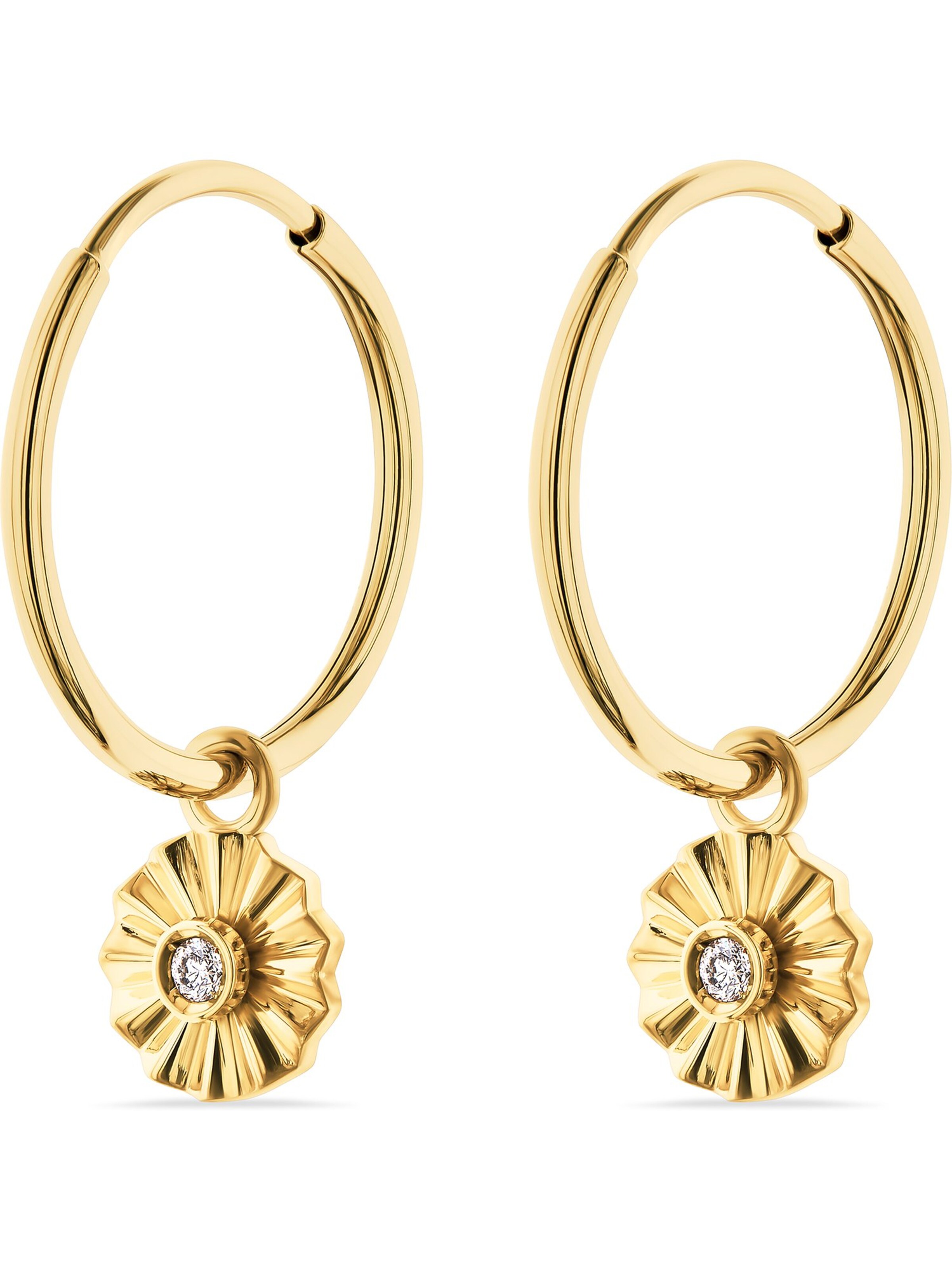 CHRIST Earrings in Gold: front