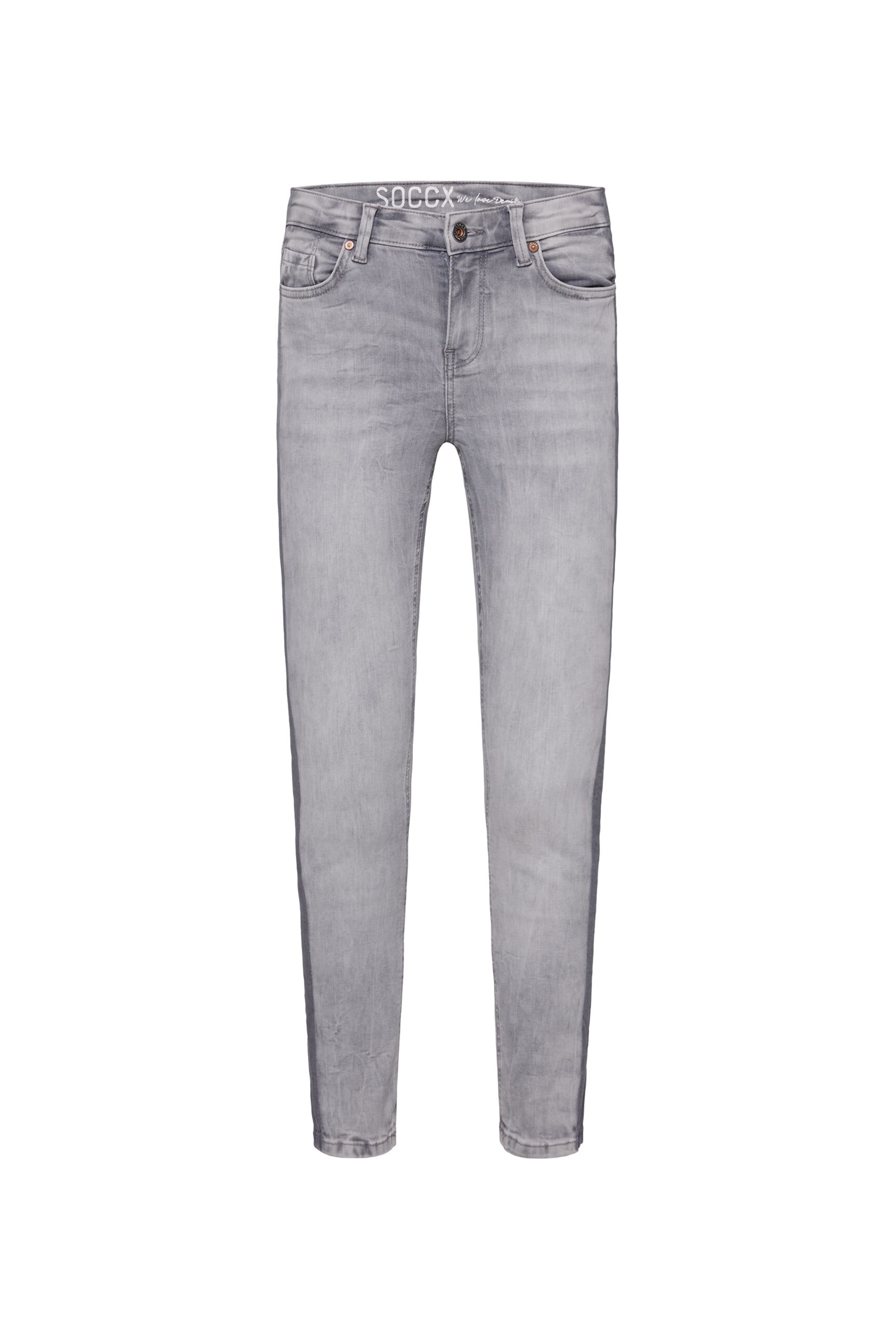 Soccx Slimfit Jeans in Grau: Vorderseite