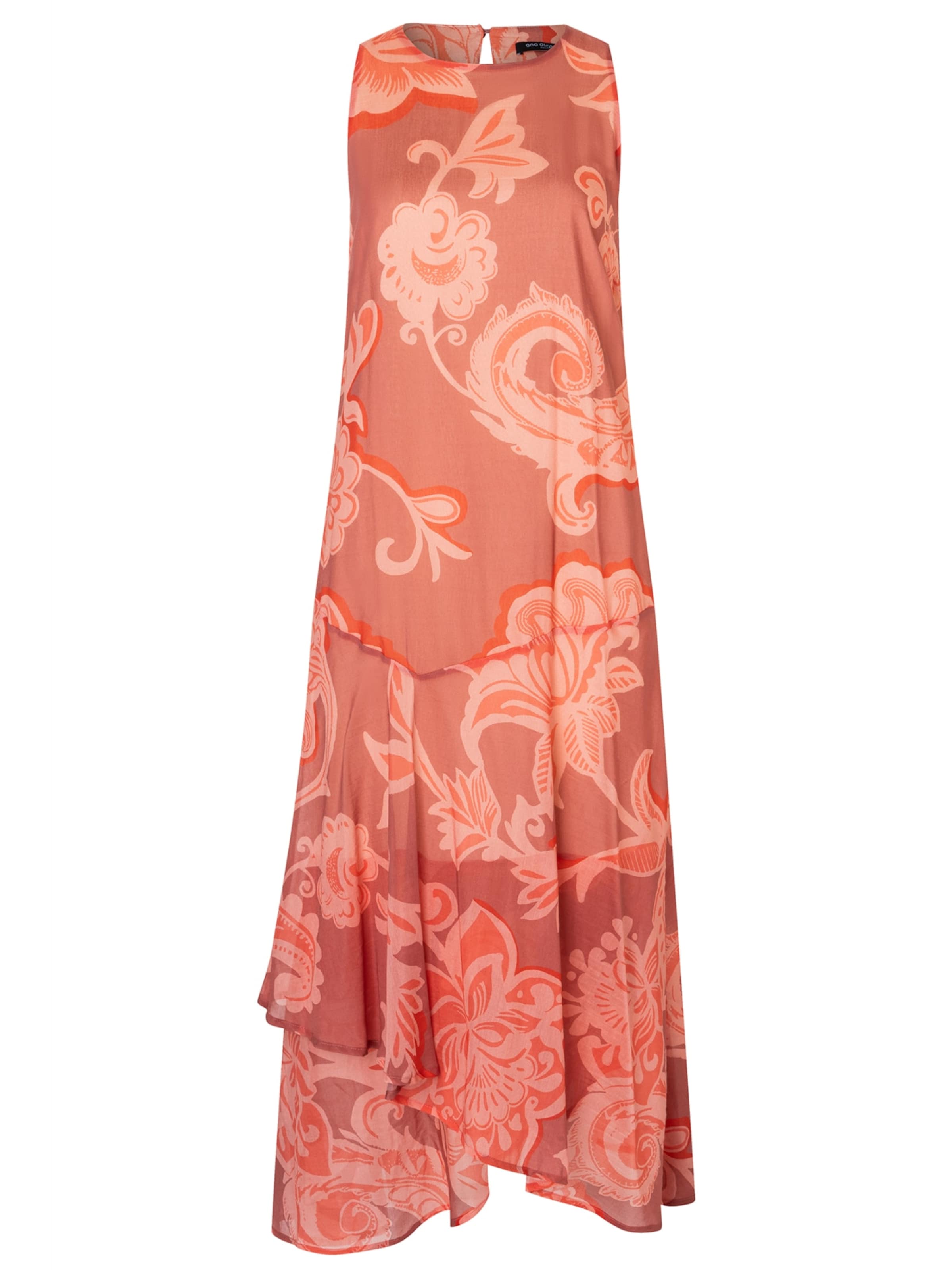 Ana Alcazar Jurk 'Deela' in Oranje: voorkant