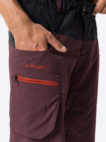 VAUDE Regular Outdoorbroek 'Qimsa' in Rood