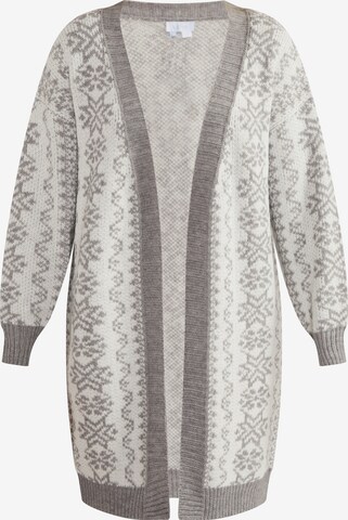 Cardigan 'Lynnea' usha BLUE LABEL en gris : devant