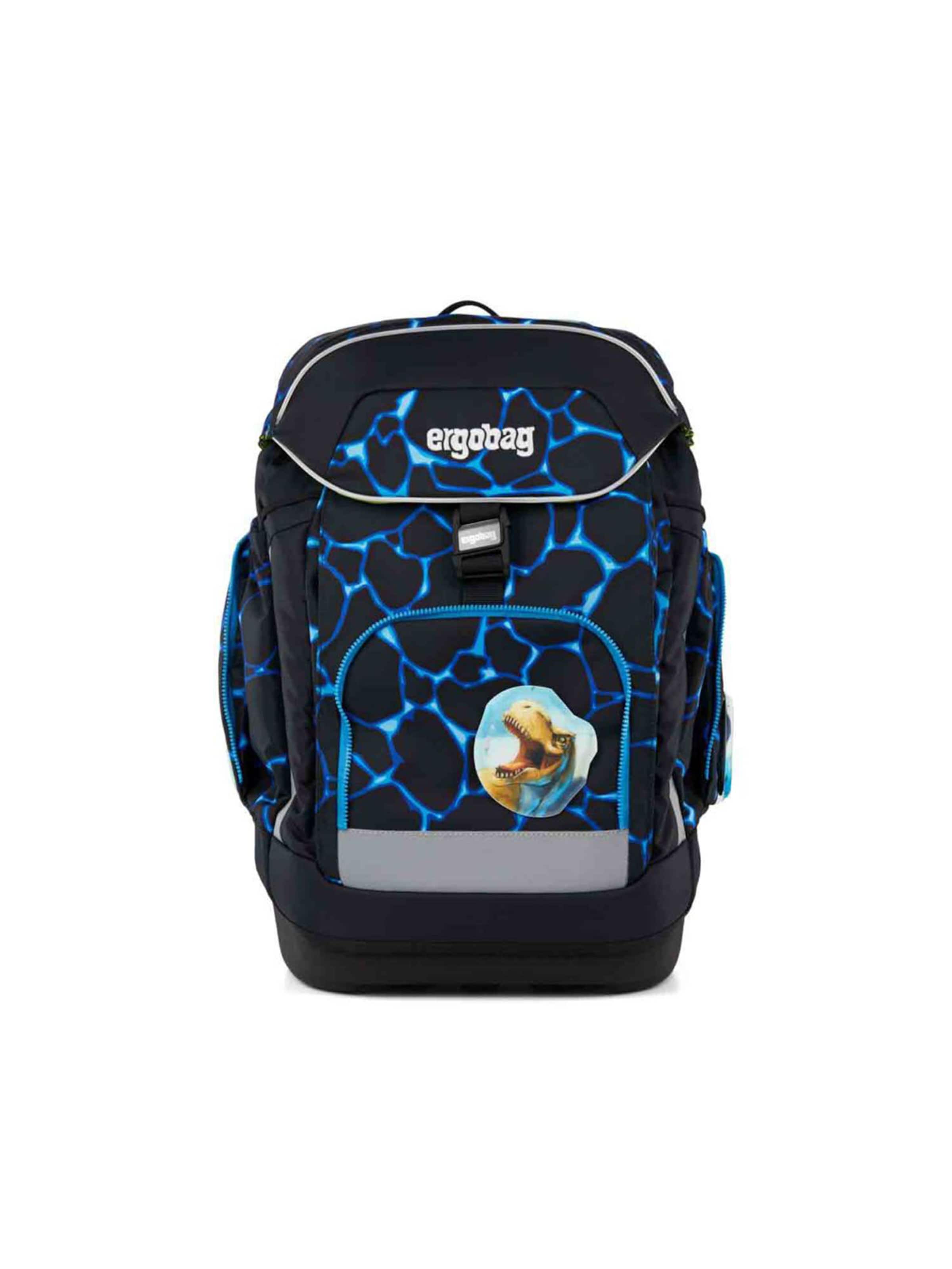 ergobag Backpack 'Maxi Schulrucksack Set 6tlg.' in Blue: front