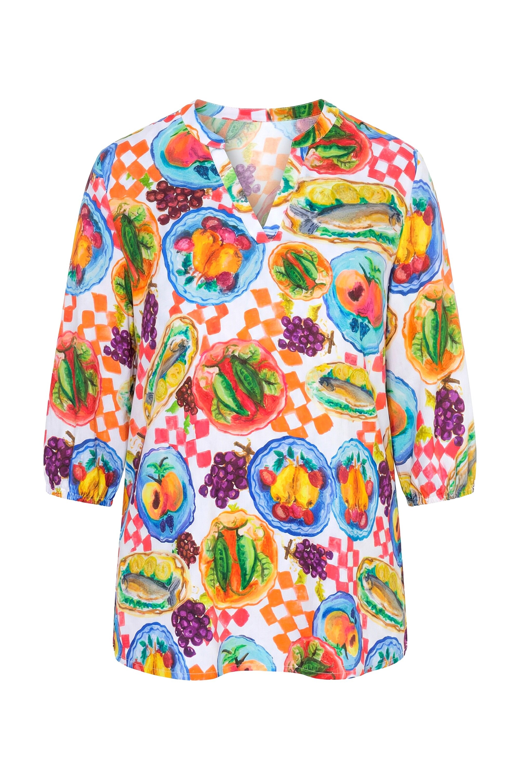 Angel of Style Bluse in Mischfarben: Vorderseite