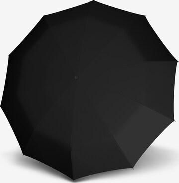 Doppler Regenschirm in Schwarz: predná strana