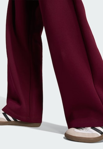Wide Leg Pantalon 'Trefoil' ADIDAS ORIGINALS en rouge