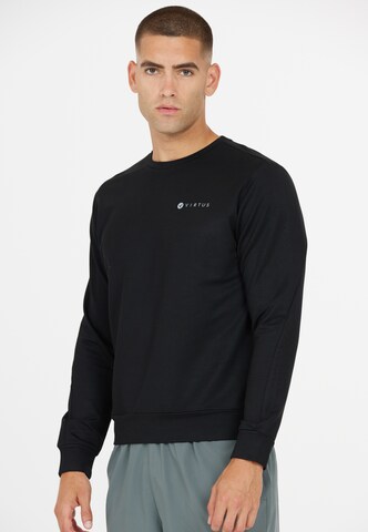 Virtus Sweatshirt 'Brent' in Zwart: voorkant