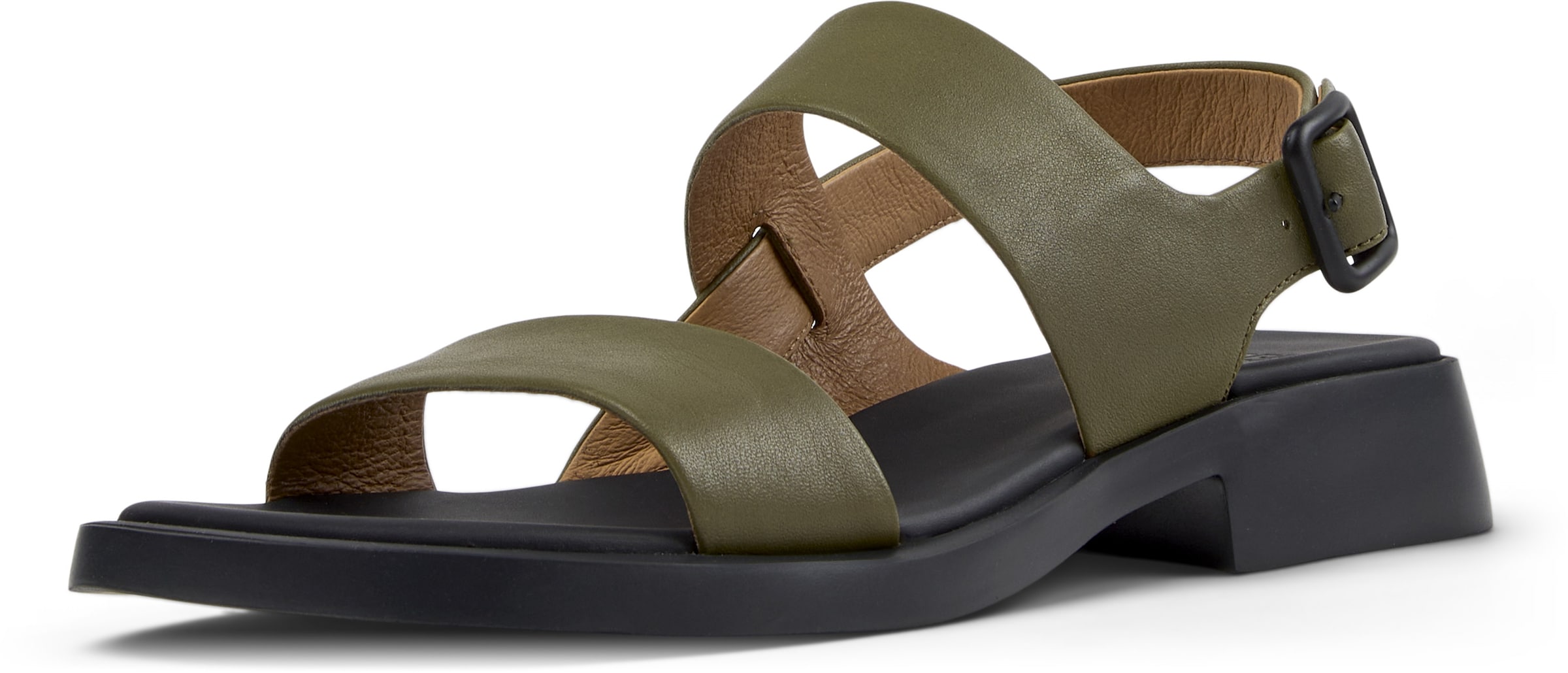 CAMPER Strap sandal ' Dana ' in Green: front
