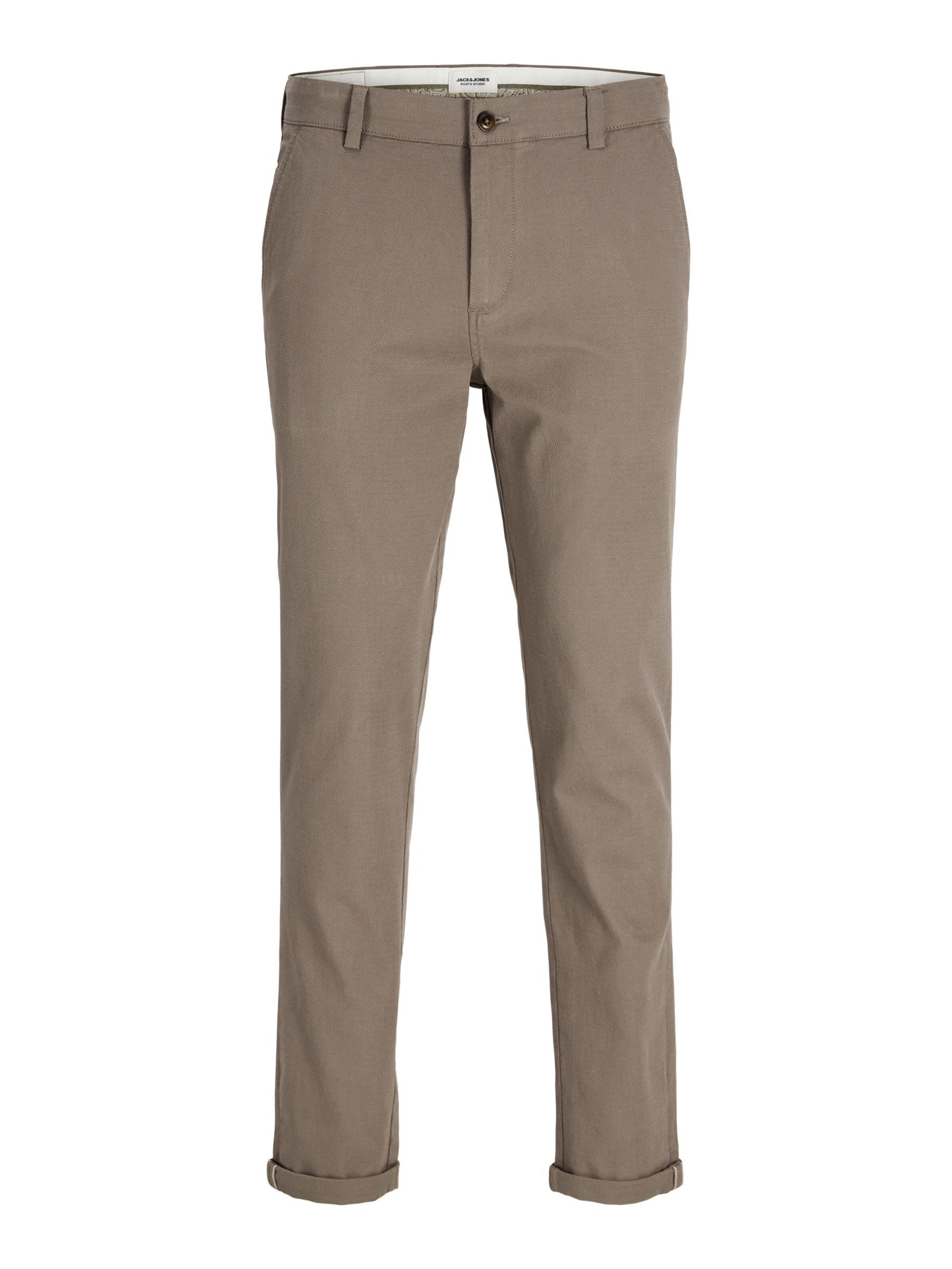 JACK & JONES - Slimfit Pantalón chino 'JPSTMarco JJFury' en marrón: frente