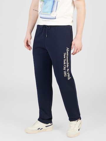 Abercrombie & Fitch regular Παντελόνι σε μπλε: μπροστά