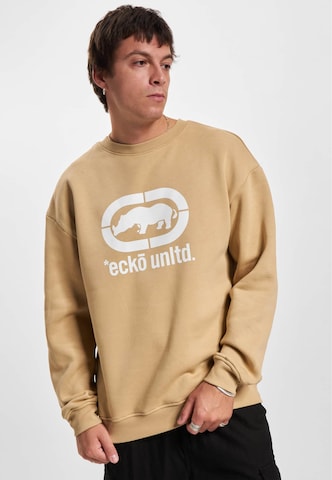Ecko Unlimited Sweatshirt 'BASE' in Beige: front