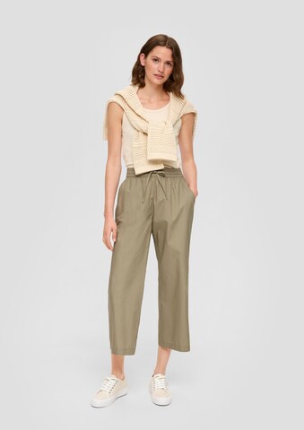 Loosefit Pantalon s.Oliver en vert