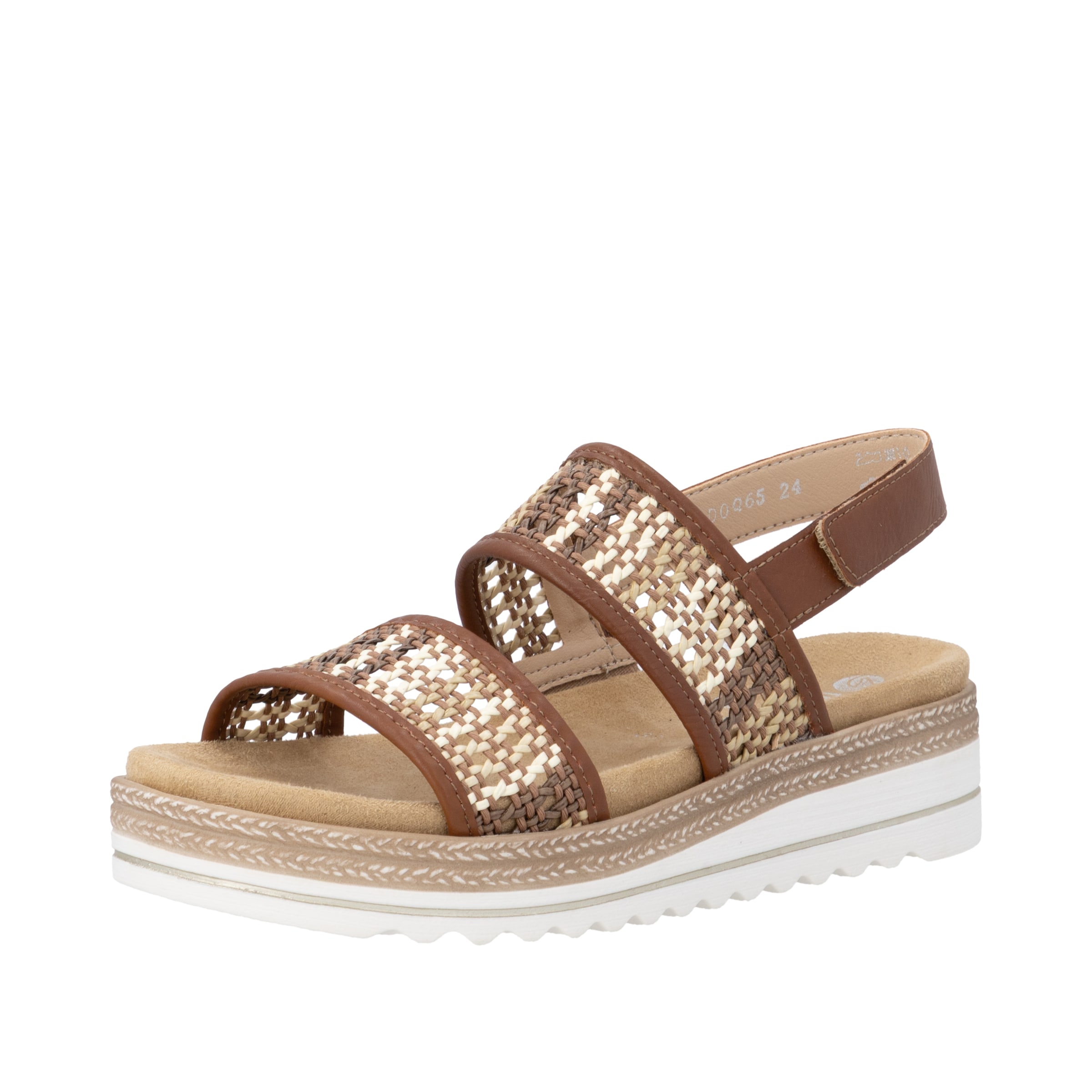 Sandales à lanières ' D0Q65 ' REMONTE en marron : devant