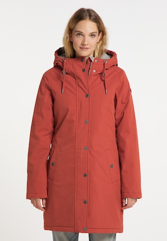 DreiMaster Vintage Raincoat in Red: front