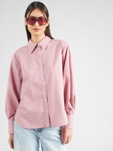 YAS Blouse 'YASMIROZA' in Roze: voorkant