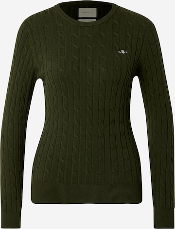 Pulover de la GANT pe verde: față