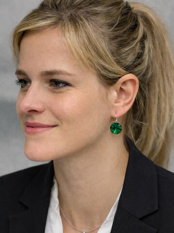 COLLEZIONE ALESSANDRO Earrings 'Germany' in Green: front