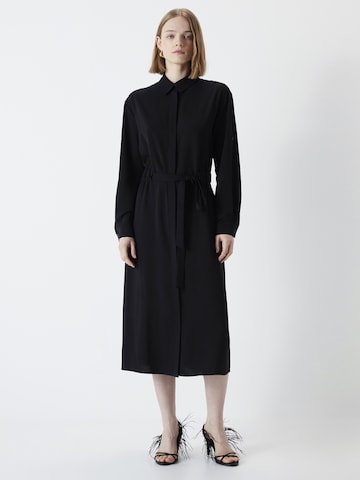 Ipekyol Shirt Dress in Black: front