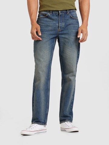 TOPMAN Regular Jeans in Blauw: voorkant