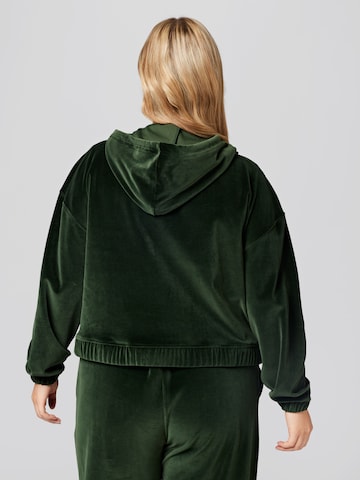A LOT LESS Zip-Up Hoodie 'Cassia' in Green
