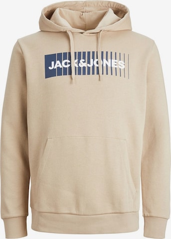 Sweat-shirt JACK & JONES en beige : devant