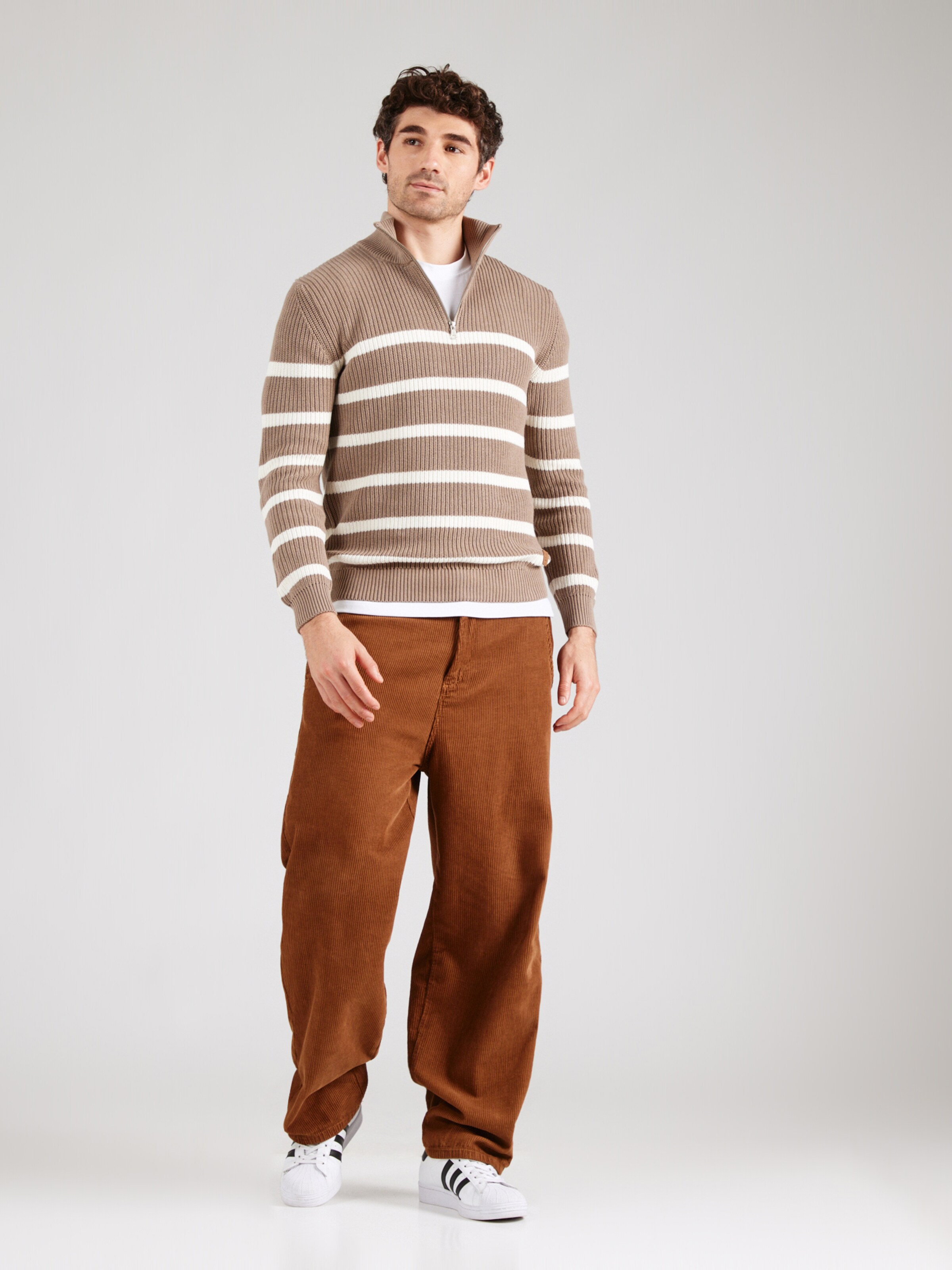 Key Largo Pulover 'PILOT' pe Gri Taupe | ABOUT YOU