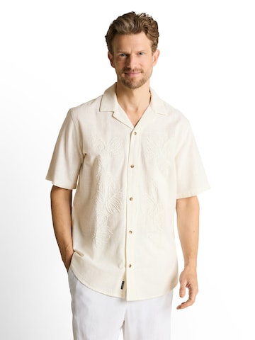 TOM TAILOR Comfort fit Overhemd in Wit: voorkant