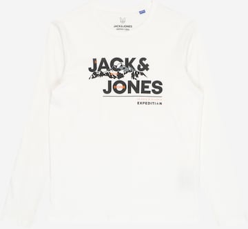 Tricou 'HUNTER' de la Jack & Jones Junior pe alb: față