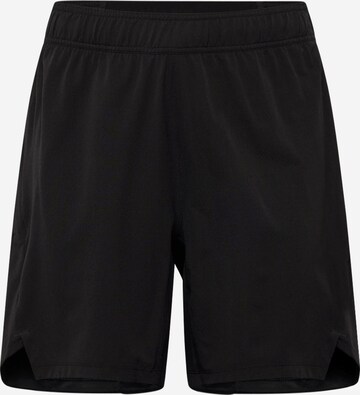 ADIDAS PERFORMANCE Regular Workout Pants 'Workout Knurling' in Black: front