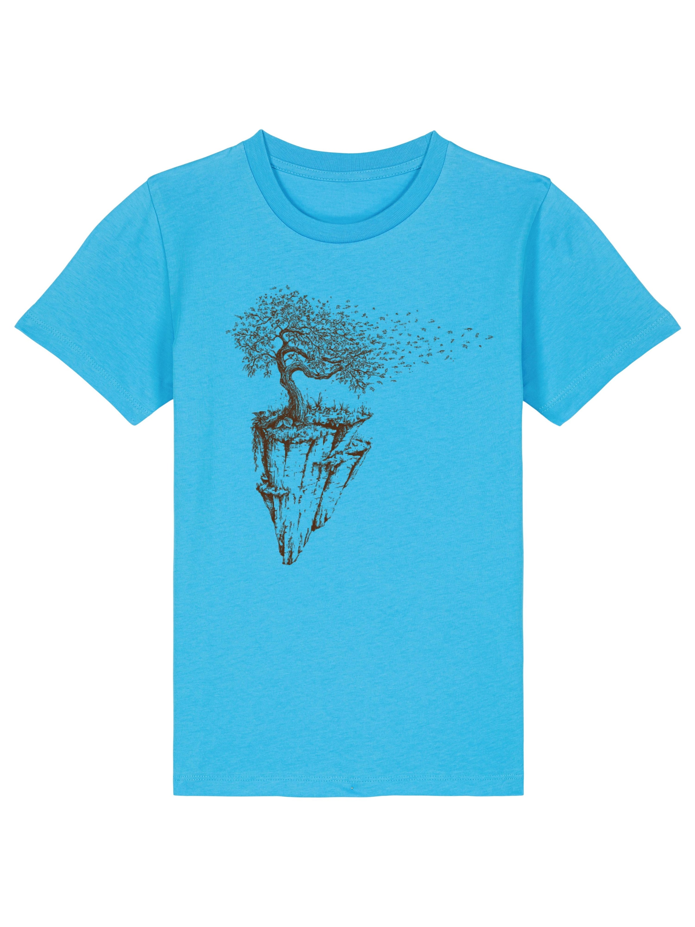 Life-Tree Shirt 'Maple Island' in Blue: front