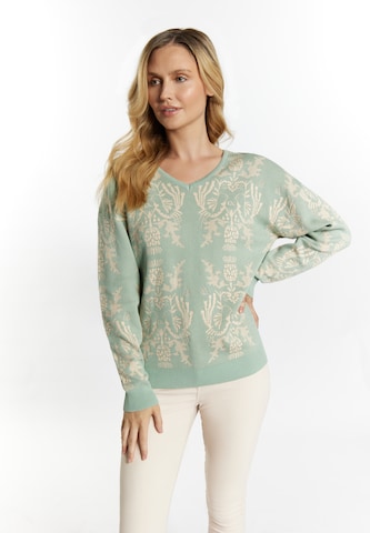 Pull-over Usha en vert : devant